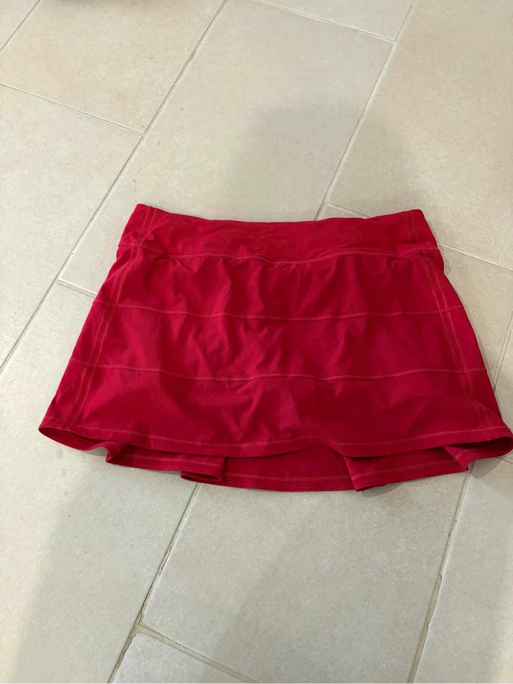 Lululemon Women’s Red Athletic Running Skort Stretch Activewear size 10 Tall